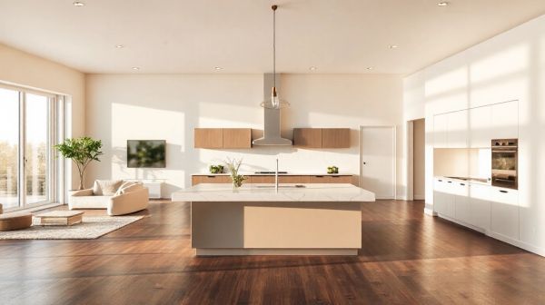 Idees lumineuses pour separer salon et cuisine efficacement